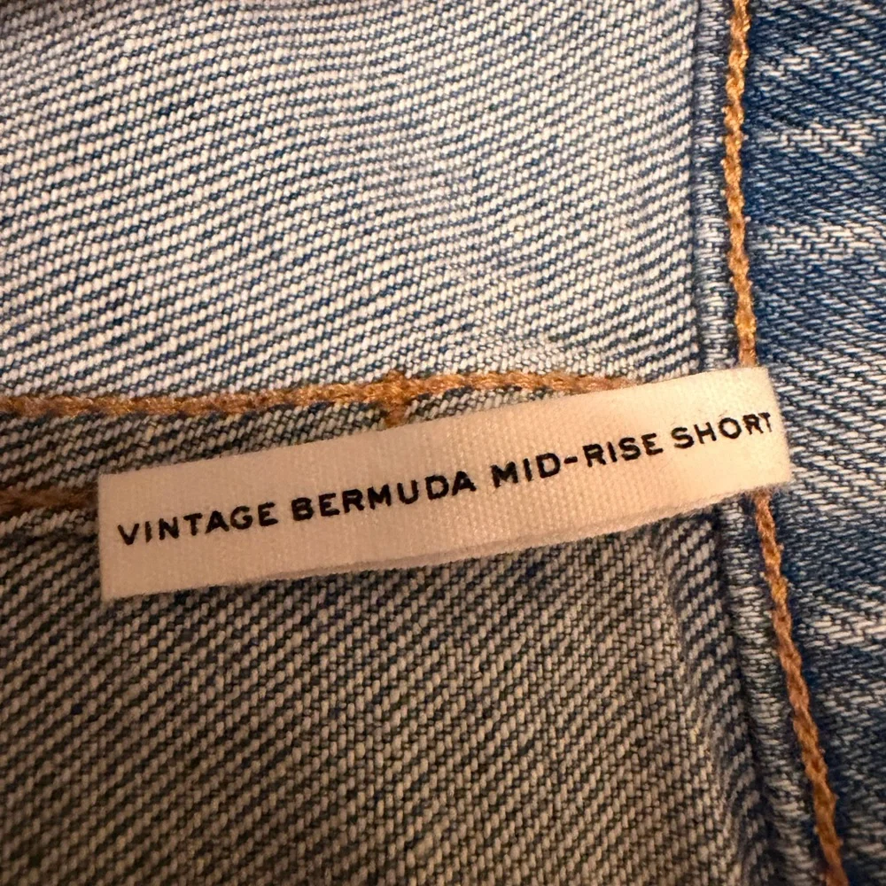 Rag & Bone Bermuda Shorts Distressed Raw Hem Denim Relaxed - Picture 7 of 9